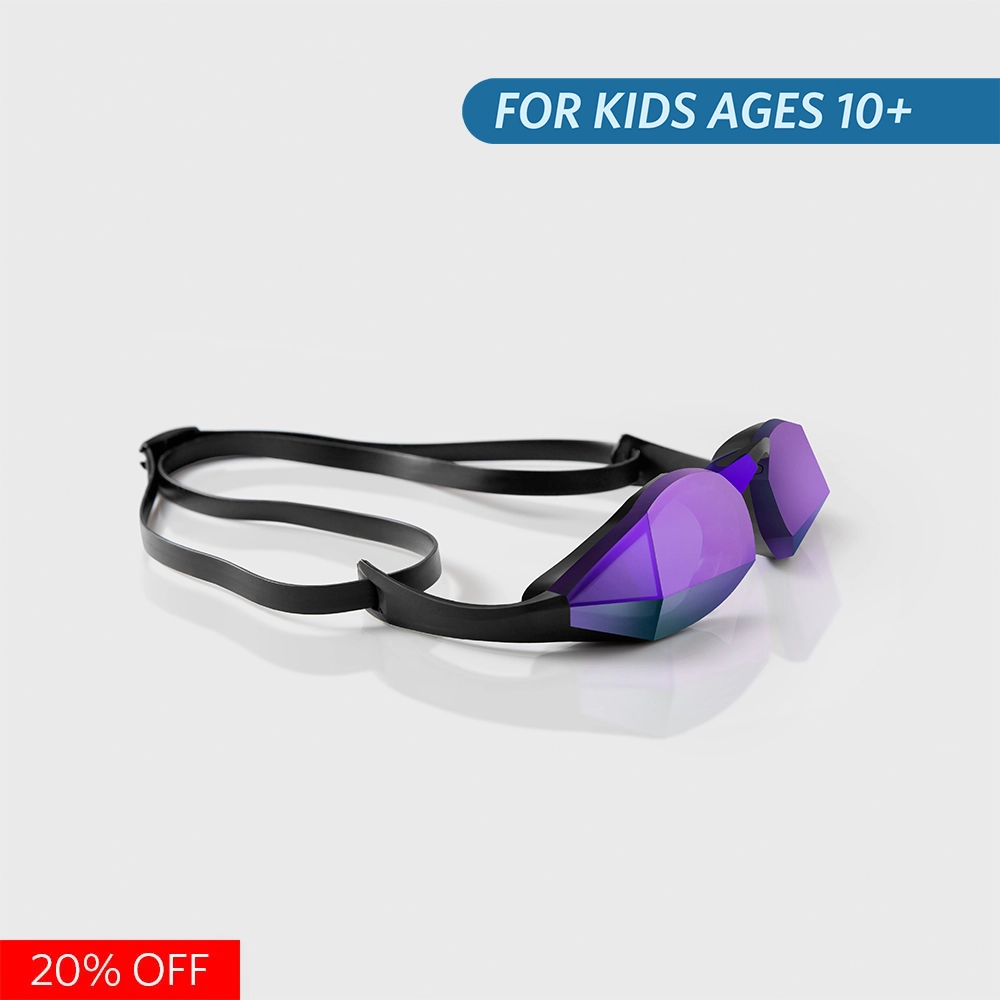 Purple swimming goggles shop