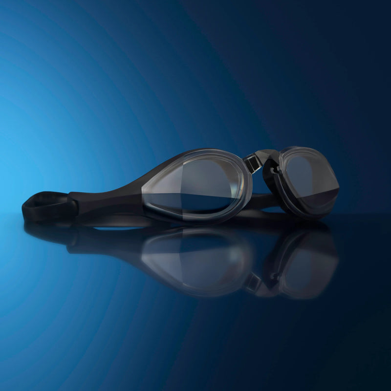 Vector Clear Magic custom-fit swimming goggles by THEMAGIC5 with clear lenses designed for indoor swimming, lap training, and leak-resistant performance comfort.
