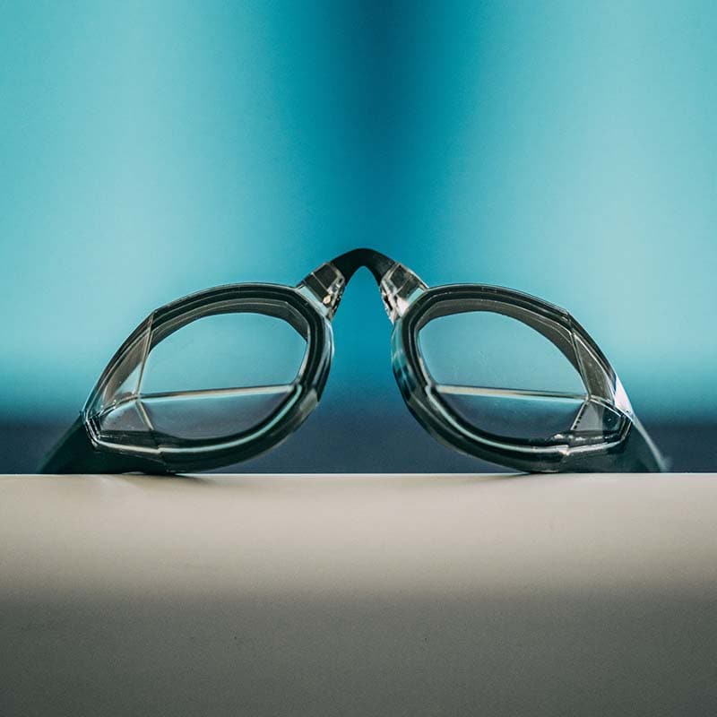 Vector Clear Magic swim goggles with clear lenses close-up