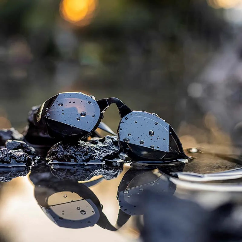 Dark tinted swim goggles shop