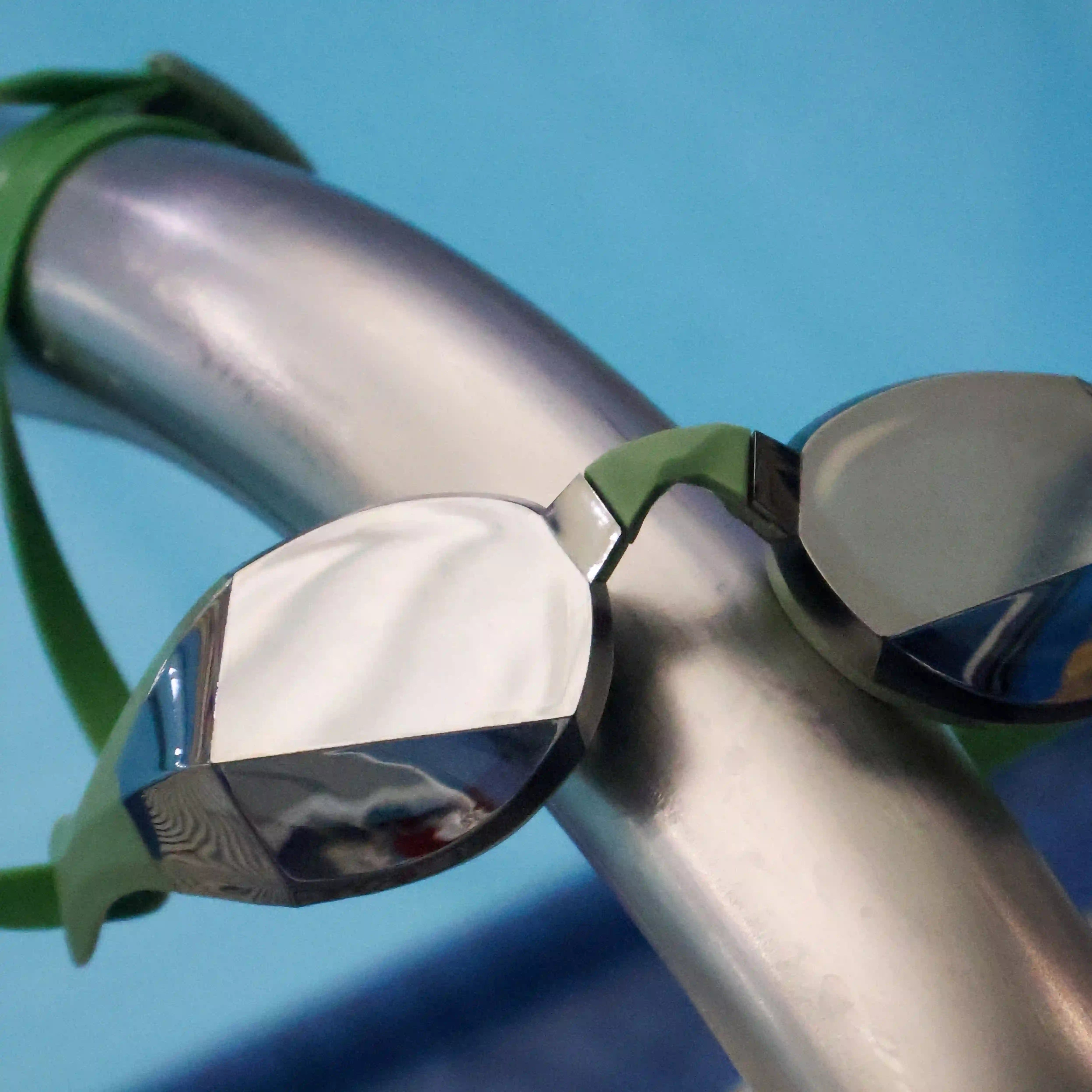 limited edition green silver goggles