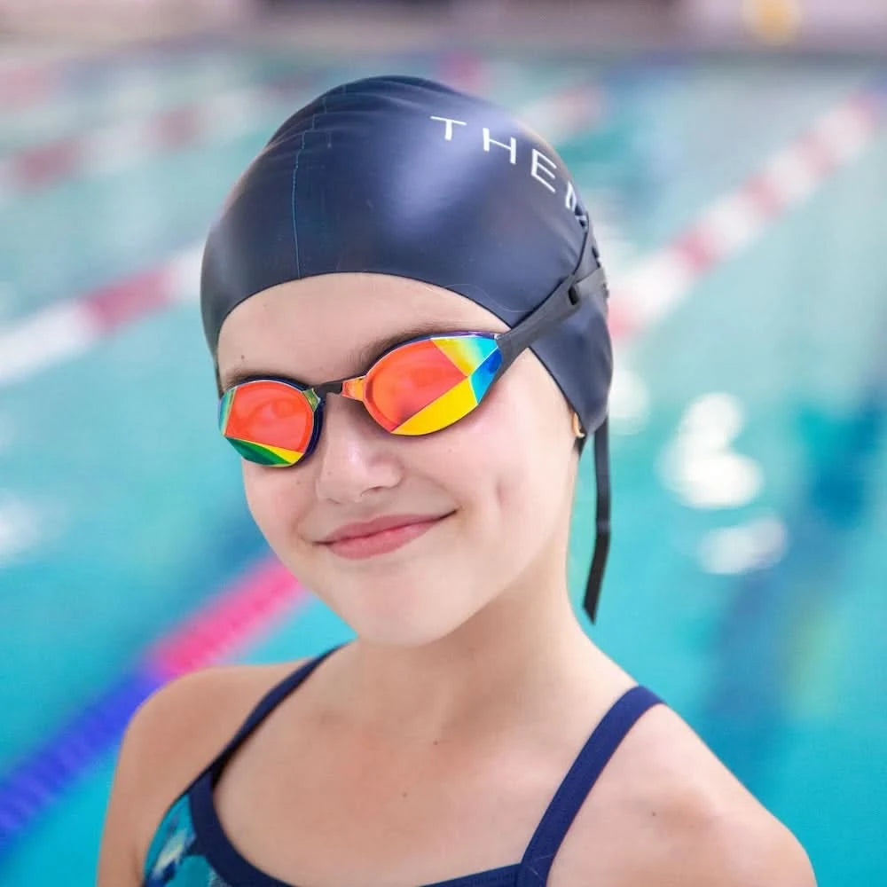 Youth Mirrored Swim Goggles | Vector Blue Magic