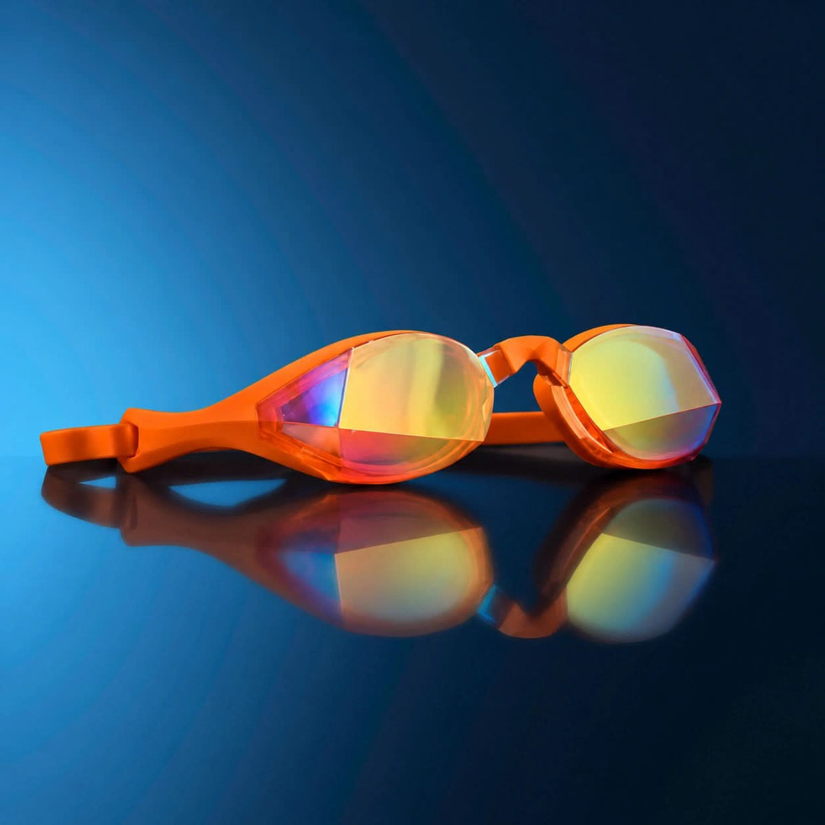 vector orange gold goggles