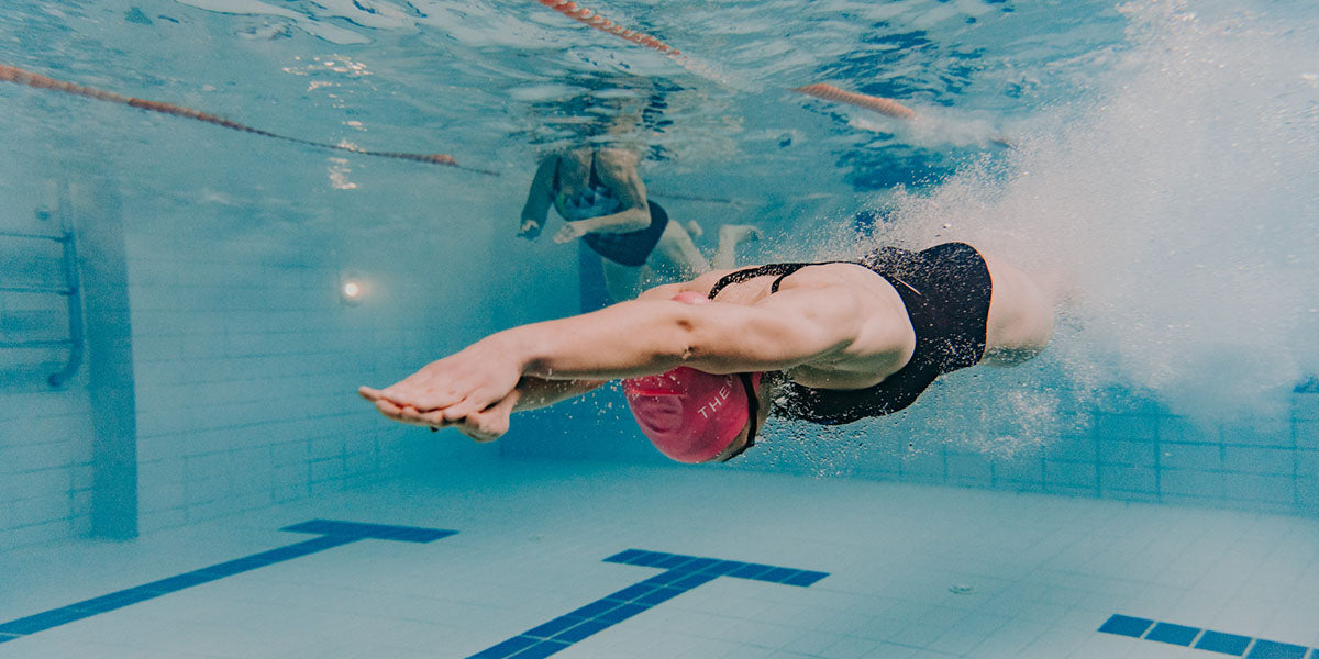 Fenella Langridge gliding under the water
