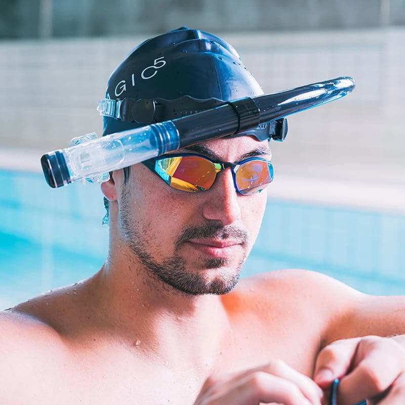 Swimming goggles with snorkel shop