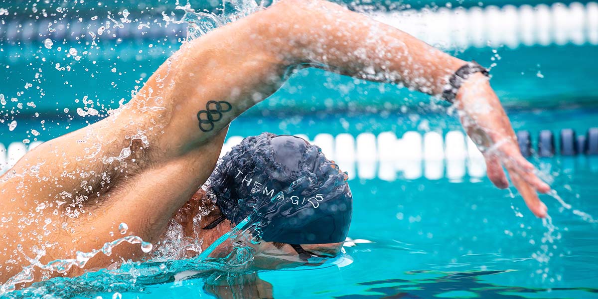 Matt Grevers swimming freestyle