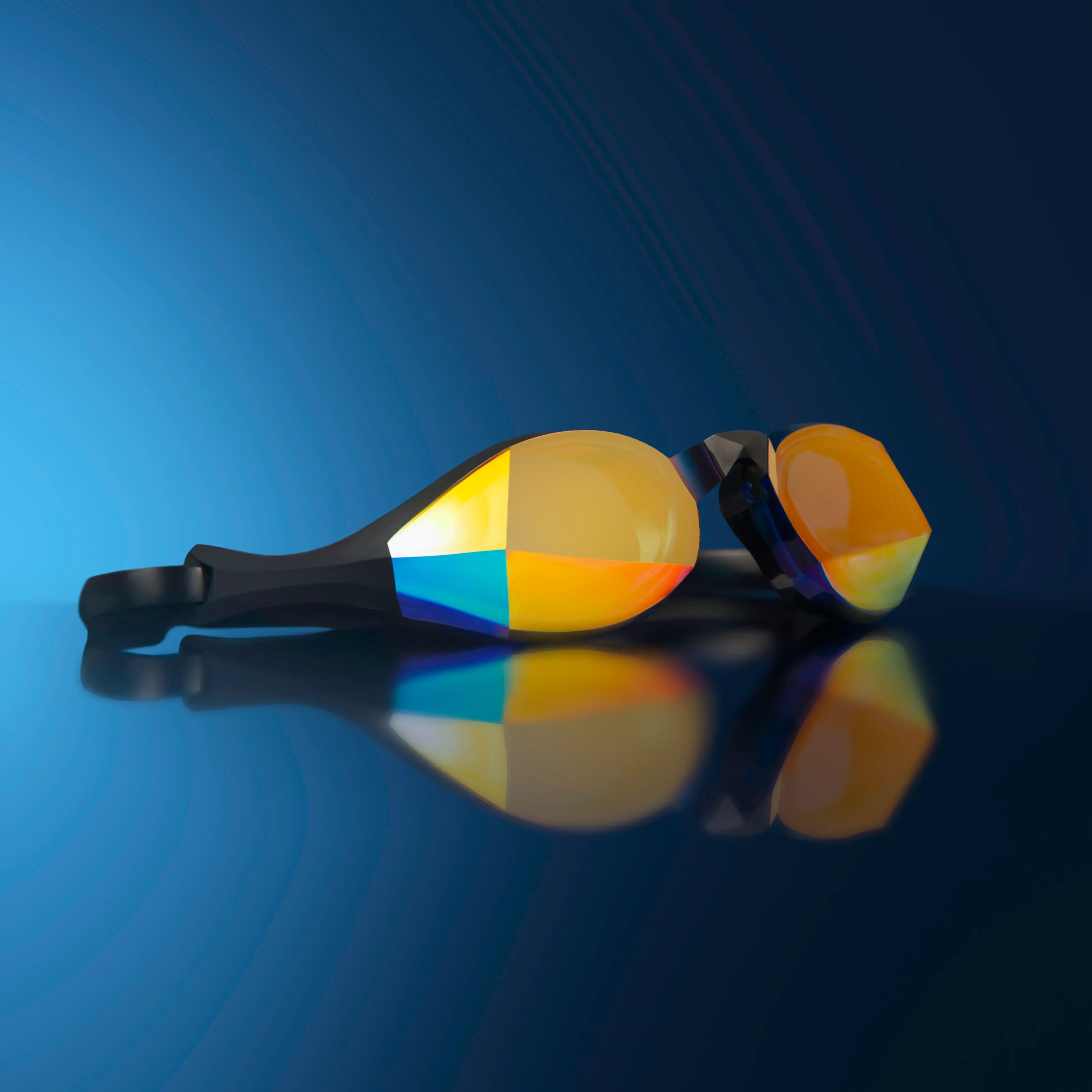 Vector Blue Magic Mirror Gold