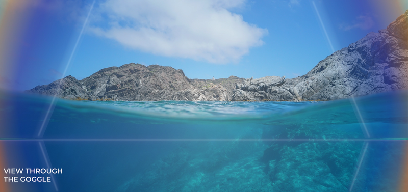 view through the goggle