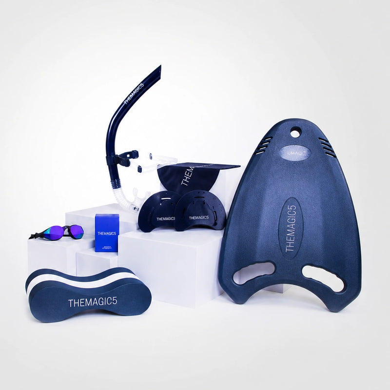triathlete bundle with purple goggles